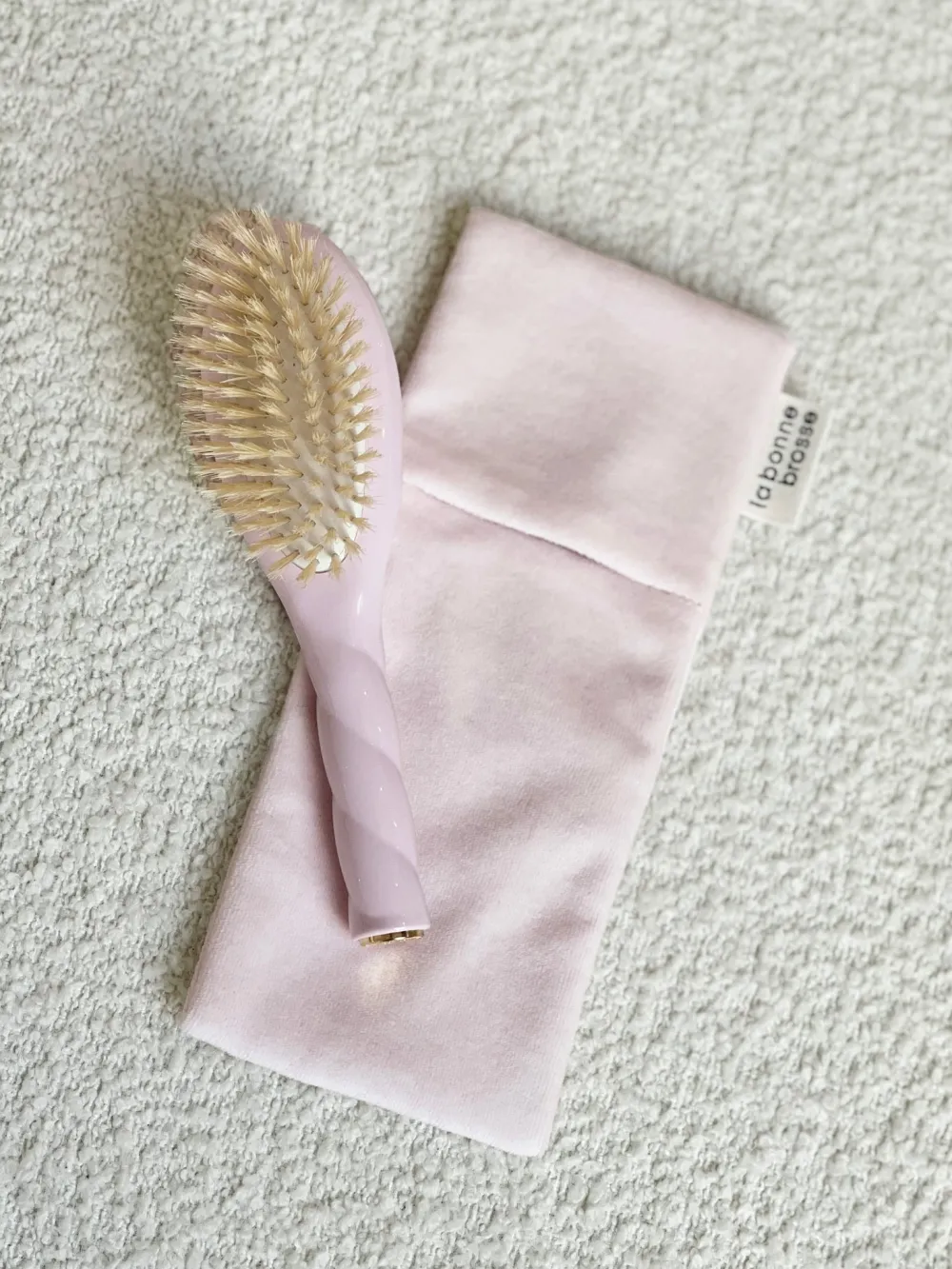 La Bonne Brosse Our Pouches | Our Baby Hair Brushes*‘Baby Hair Brush’ Pouch Pink