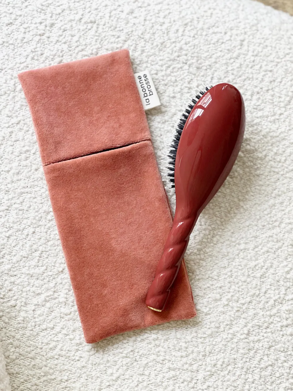 La Bonne Brosse Our Pouches*Clay Court Large Hair Brush Pouch
