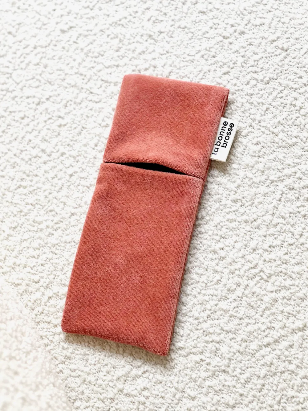 La Bonne Brosse Our Pouches*Clay Court Small Hair Brush Pouch