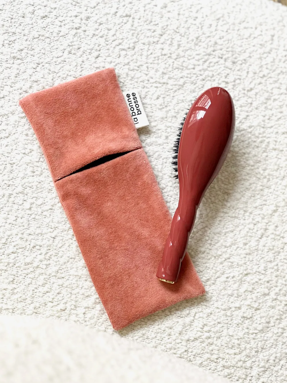 La Bonne Brosse Our Pouches*Clay Court Small Hair Brush Pouch