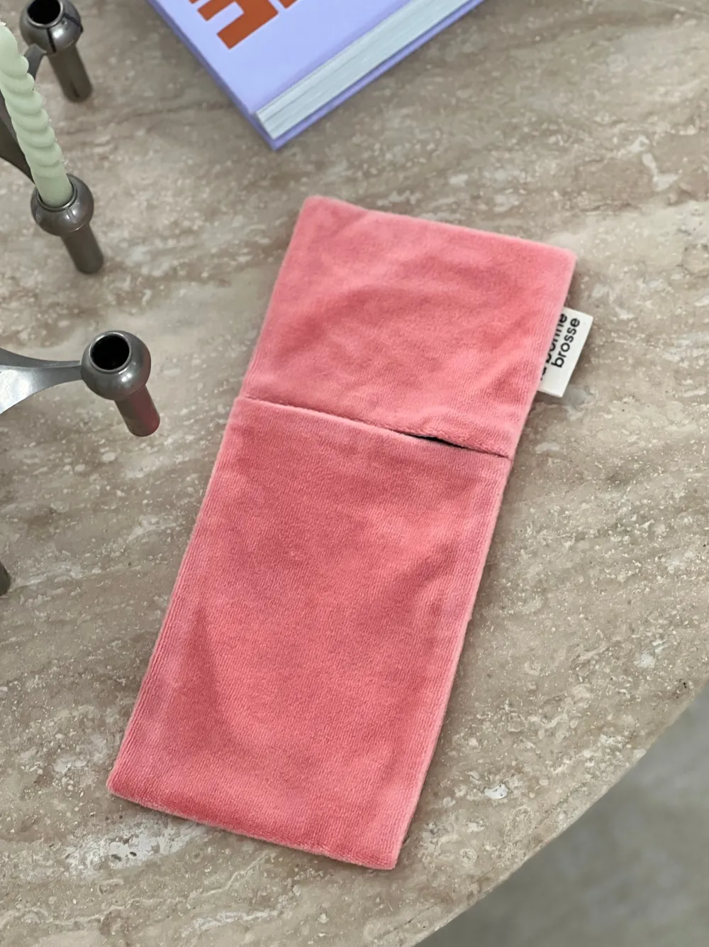 La Bonne Brosse Our Pouches*‘Large Hair Brush’ Pouch Coral