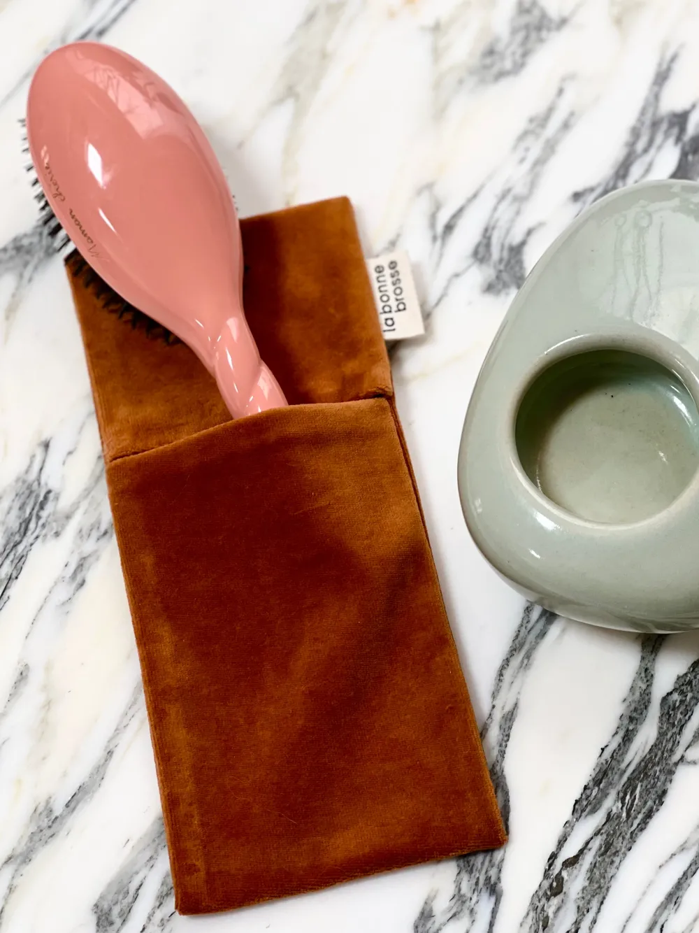 La Bonne Brosse Our Pouches*‘Large Hair Brush’ Pouch Terracotta