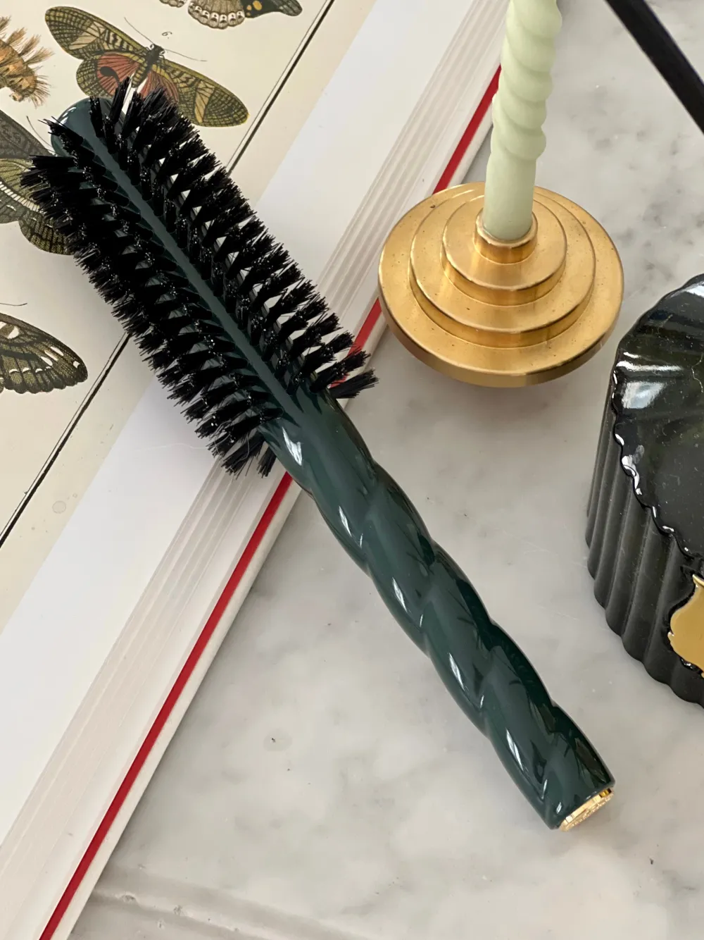 La Bonne Brosse Our Round Styling Hair Brushes*N.05 The Round Hair Brush VOLUME & STYLE Emerald Green