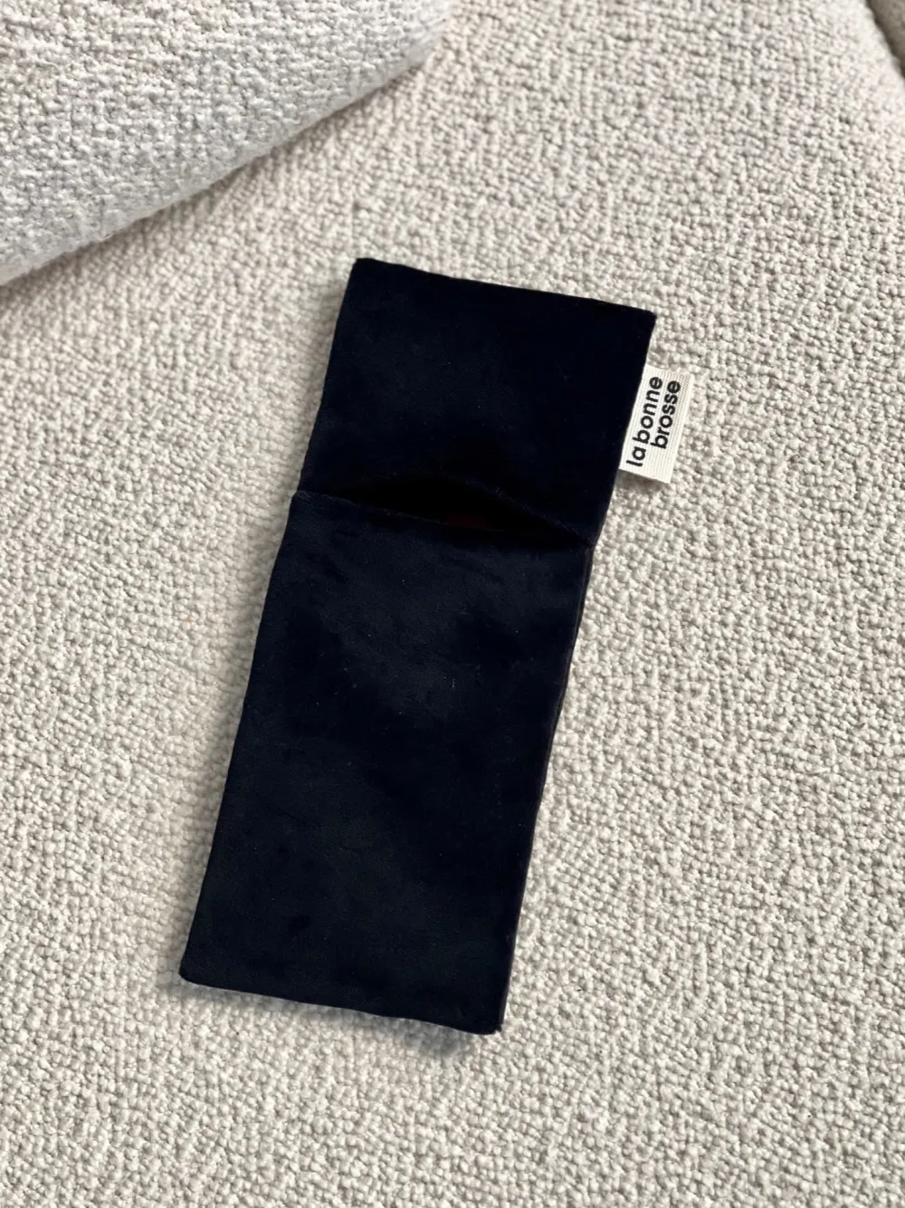 La Bonne Brosse Our Pouches*‘Small Hair Brush’ Pouch Black