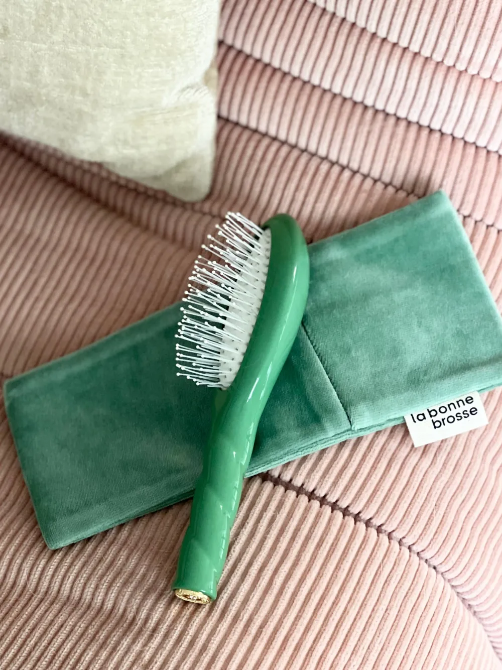 La Bonne Brosse Our Pouches*‘Small Hair Brush’ Pouch Green
