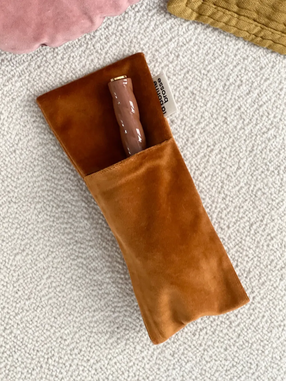 La Bonne Brosse Our Pouches*‘Small Hair Brush’ Pouch Terracotta